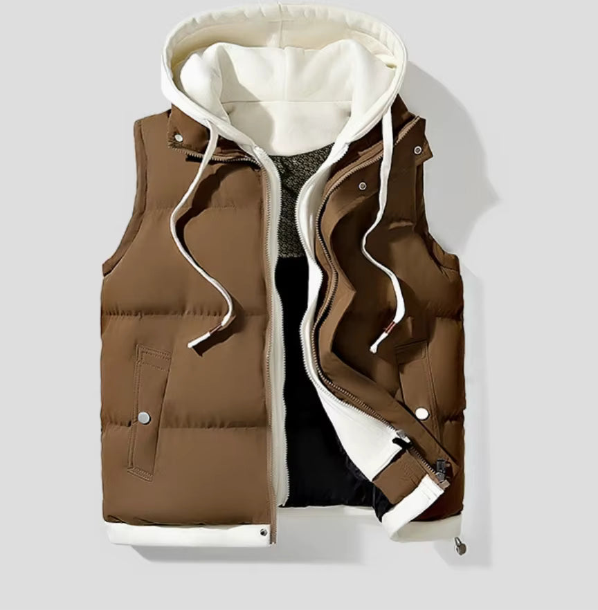 Men's Hooded Puffer Vest | Julian's Menswear