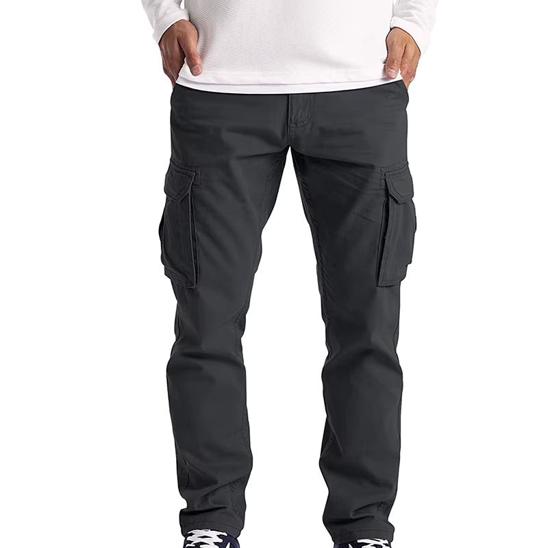 Men's Casual Cotton Cargo Pants - Breathable Cotton Canvas