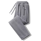 Julian's Menswear M Gray Men's Casual Fleece Joggers: Cozy, Classic Style for Comfortable Days