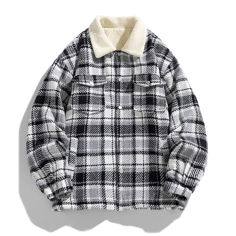 Julian's Menswear 3XL Black Men's Casual Insulated Winter Jacket with Windproof Polyester-Cotton Shell and Plush Cotton Fill