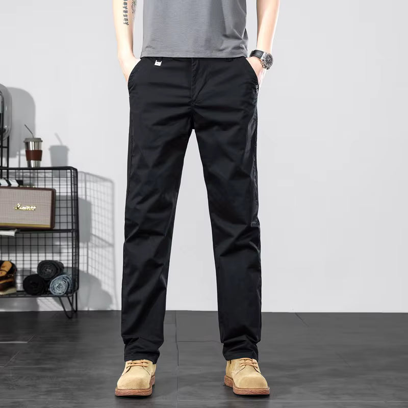 Julian's Menswear 28 Gray Versatile Men's Classic Stretch Chinos for Office, Weekend & Beyond