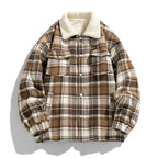 Julian's Menswear 3XL Brown Men's Casual Insulated Winter Jacket with Windproof Polyester-Cotton Shell and Plush Cotton Fill
