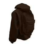 Men's Brown Heavyweight Cotton Zip-Up Hoodie | Julian's Menswear