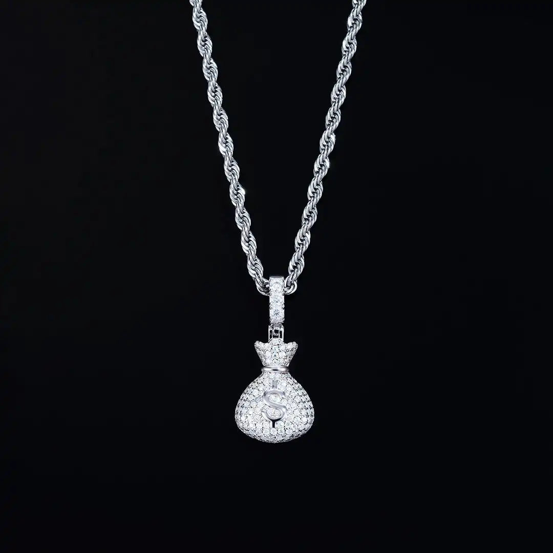 Moneybag Iced Out Pendant 2