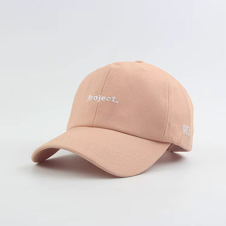 Julian's Menswear - One Size Pink Men's 90s Style Adjustable Cap - Classic Curved Brim Hat