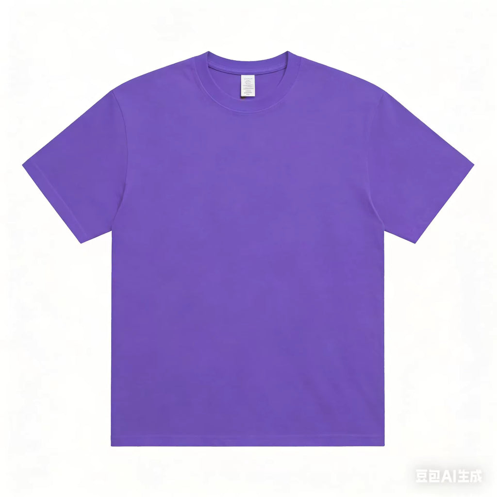 Julian's Menswear S Purple Men's Quality Heavyweight Cotton T-Shirt | Classic Fit O-Neck Shirt