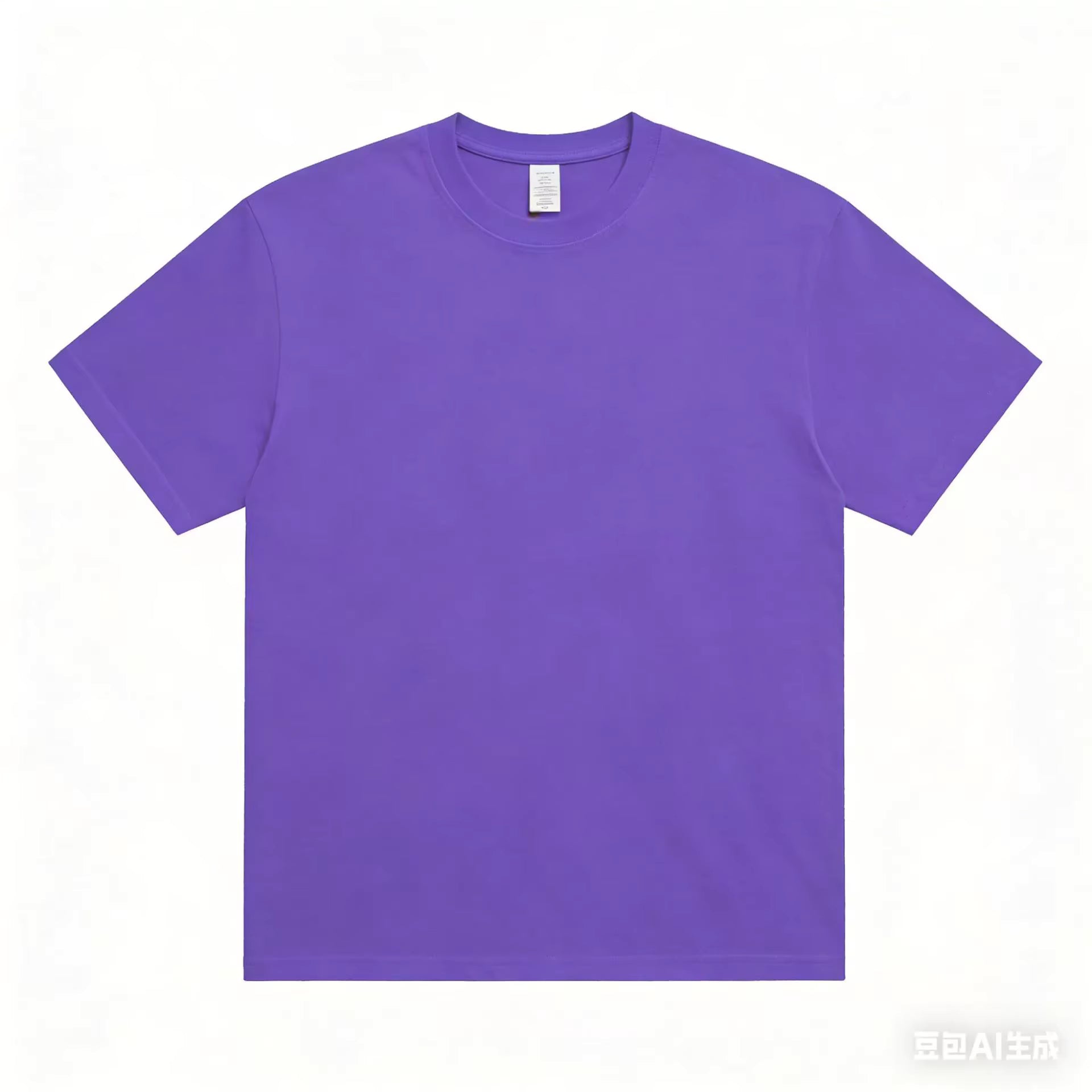 Julian's Menswear Purple Premium Heavyweight Cotton T-Shirt | 230GSM Men's Tee | Classic Fit O-Neck Shirt