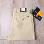 Julian's Menswear 31 Tan Men's Cotton Blend Chino Pants - Versatile and Comfortable for Effortless Style