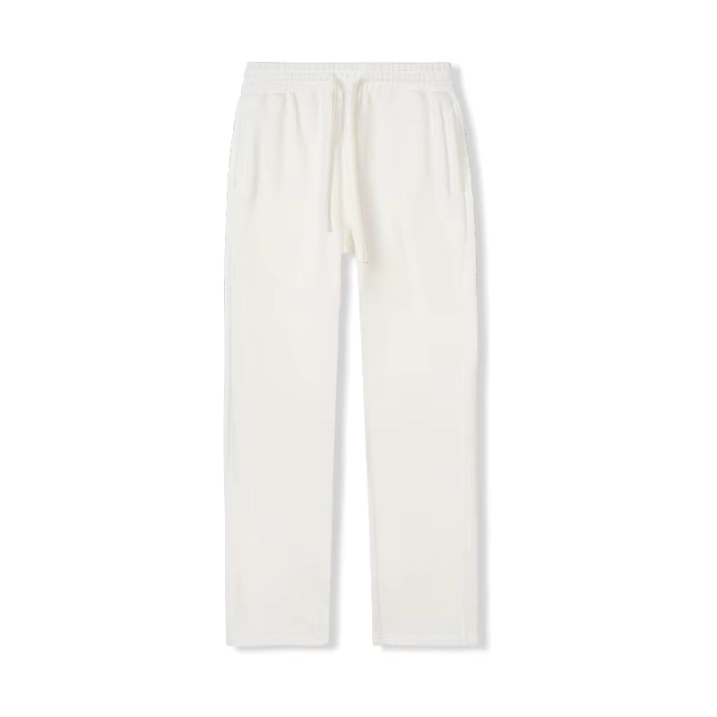 Men's Casual White Fleece Sweatpants - Julian's Menswear