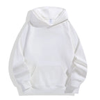 Julian's Menswear XS White Men's Heavyweight 600GSM Cotton Hoodie