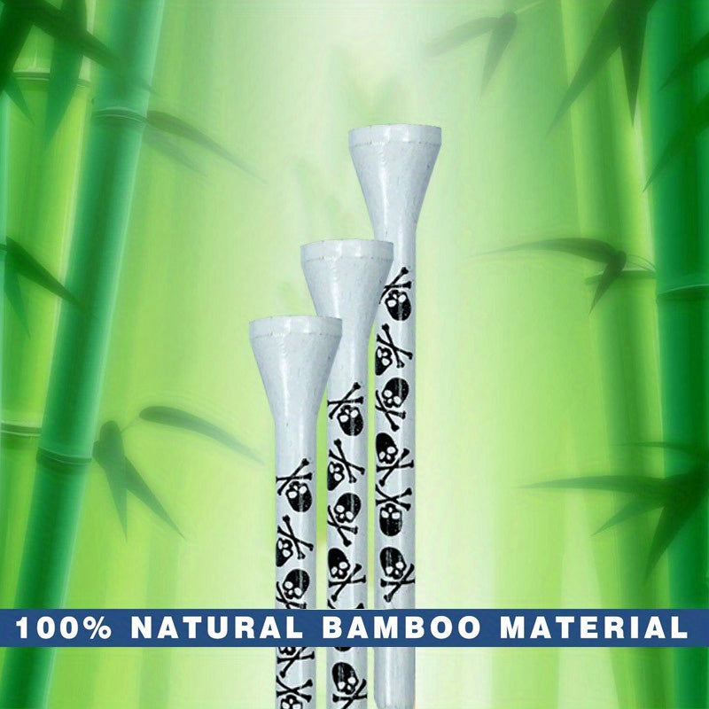 50Pcs 7cm/2.76inch, 3.8cm/1.5inch Creative Durable Skull Pattern Golf Tees