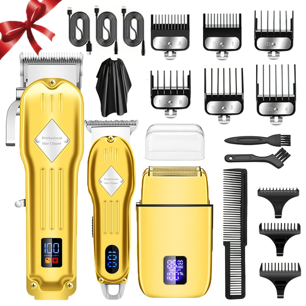[Holiday Gift, Electric Razor Shaver] Men's Grooming Kit, Electric Razor Shaver - Beard Trimmer Hair Trimmer Shaving Kit, Foil Shaver Barber Clipper - Holiday Gifts For Him