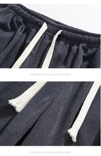 Julian's Menswear Men's Wide-Leg Corduroy Pants in Beige, Dark Gray, and Black — Stay stylish and comfortable all day!