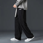 Julian's Menswear Men's Wide-Leg Corduroy Pants in Beige, Dark Gray, and Black — Stay stylish and comfortable all day!