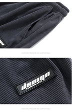 Julian's Menswear Men's Wide-Leg Corduroy Pants in Beige, Dark Gray, and Black — Stay stylish and comfortable all day!