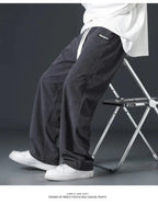 Julian's Menswear Men's Wide-Leg Corduroy Pants in Beige, Dark Gray, and Black — Stay stylish and comfortable all day!