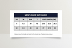Men's Shoe Size Chart