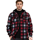 Men's Casual Fleece Plaid Jacket | Julian's Menswear