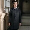 Julian's Menswear M Dark Gray Men's Pure Wool Slim Fit Overcoat