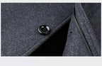 Julian's Menswear M Black Men's Quilted Wool Blend Winter Coat