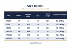 Men's Wool Coat Size Chart