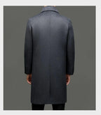 Julian's Menswear M Black Men's Quilted Wool Blend Winter Coat