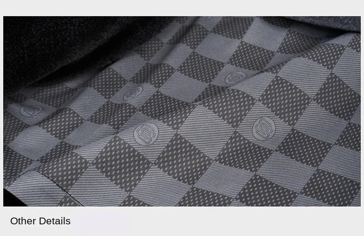 Julian's Menswear M Black Men's Quilted Wool Blend Winter Coat