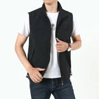 Julian's Menswear M Army Green Men's Casual Softshell Safari Vest
