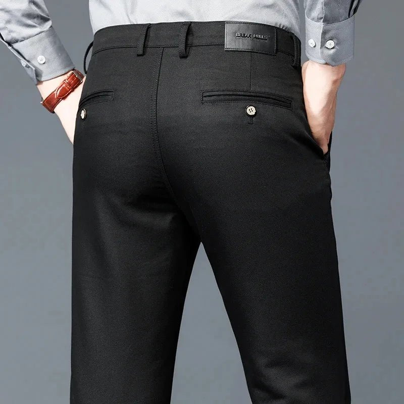 Men's Straight Leg Formal Trousers | Julian's Menswear