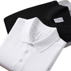 Julian's Menswear M Gold Men's Casual Cotton Polo Shirt - 100% Cotton Anti-Wrinkle Short Sleeve
