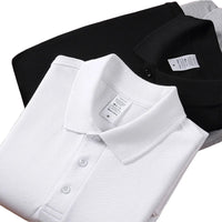 Julian's Menswear M Gold Men's Casual Cotton Polo Shirt - 100% Cotton Anti-Wrinkle Short Sleeve