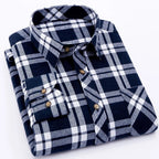 Men's Long Sleeve Plaid Dress Shirt | Julian's Menswear