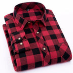 Men's Long Sleeve Plaid Dress Shirt | Julian's Menswear