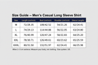 Men's Long Sleeve Shirt Size Chart