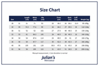 Bermuda Shorts Size Chart