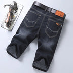 Julian's Menswear Black S Men's Straight Denim Shorts