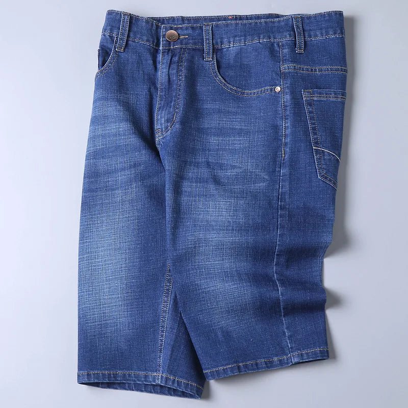 Julian's Menswear Blue S Men's Straight Denim Shorts