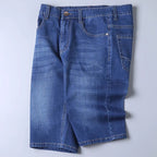 Julian's Menswear Blue S Men's Straight Denim Shorts