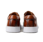 Julian's Menswear Men's Smart Casual Leather Sneakers — Stylish Hybrid Oxford Comfort Shoes