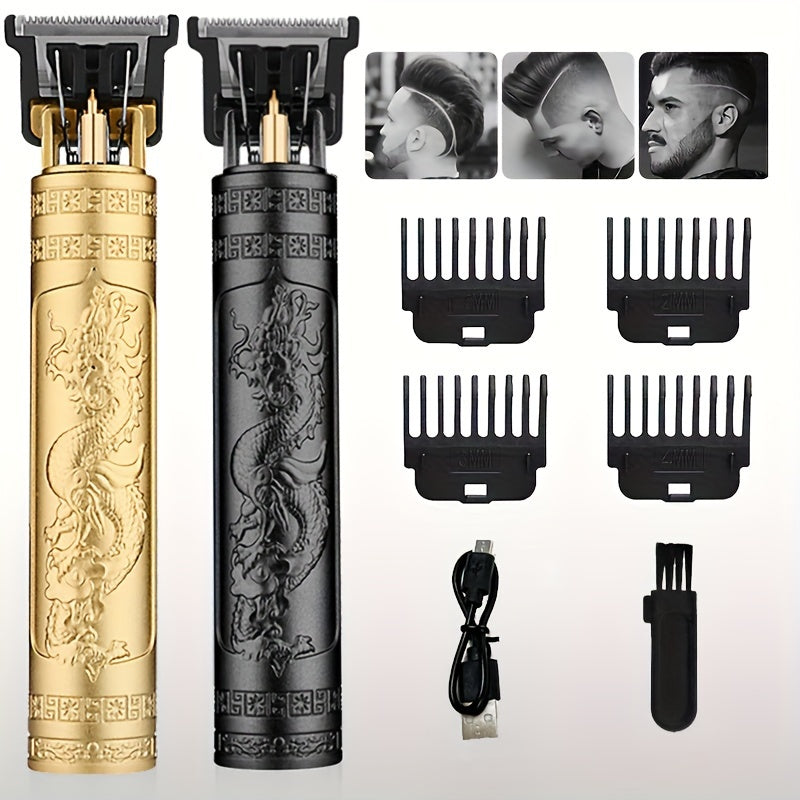 Cordless Rechargeable Men's Grooming Kit - Electric Beard Shaver, Body Hair Trimmer, Hair Clipper for Wet/Dry Use - Perfect Holiday Gift for Father's Day