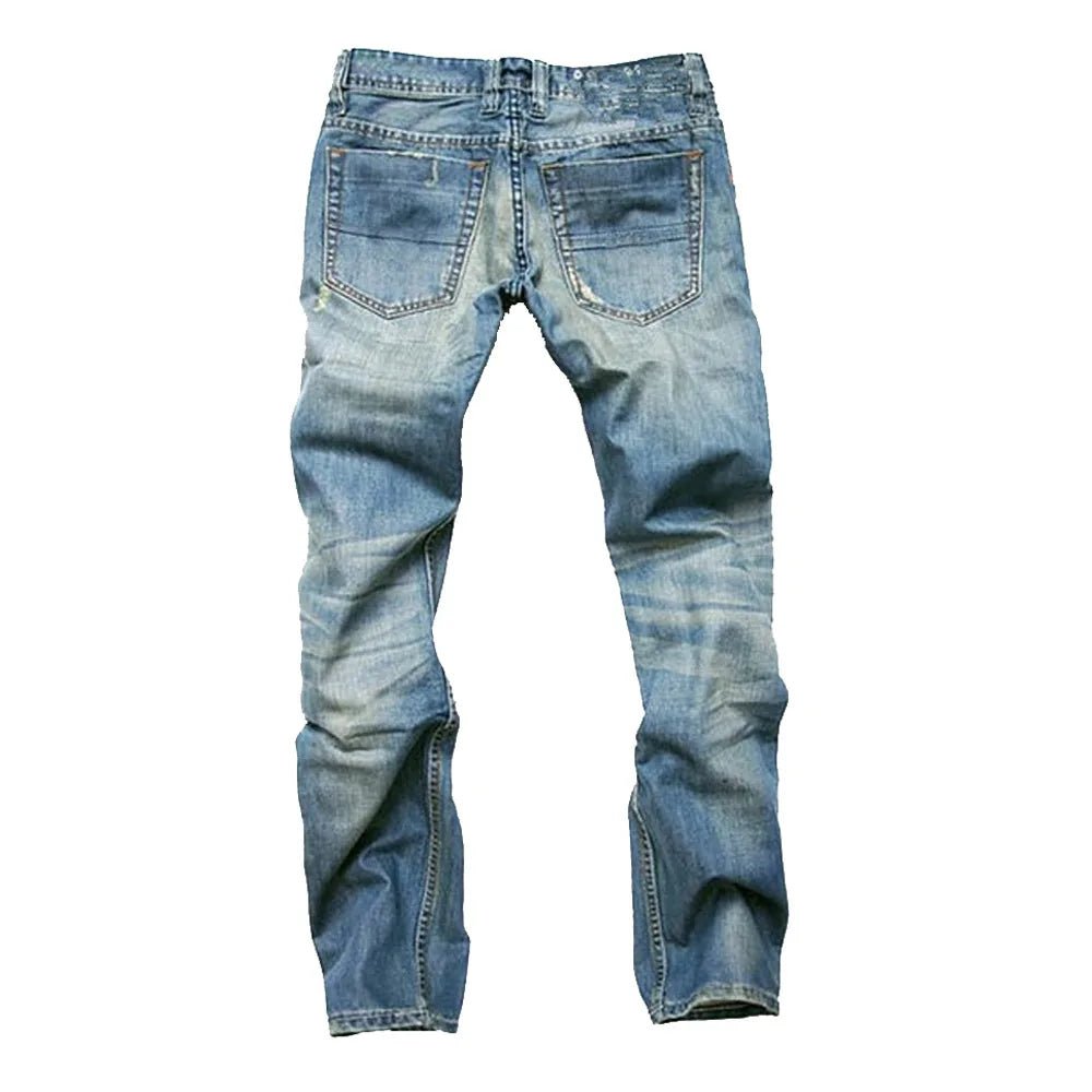 Julian's Menswear Fade-Proof Modern Men's Stretch Denim Bootcut Jeans - Comfy Mid-Rise Fit