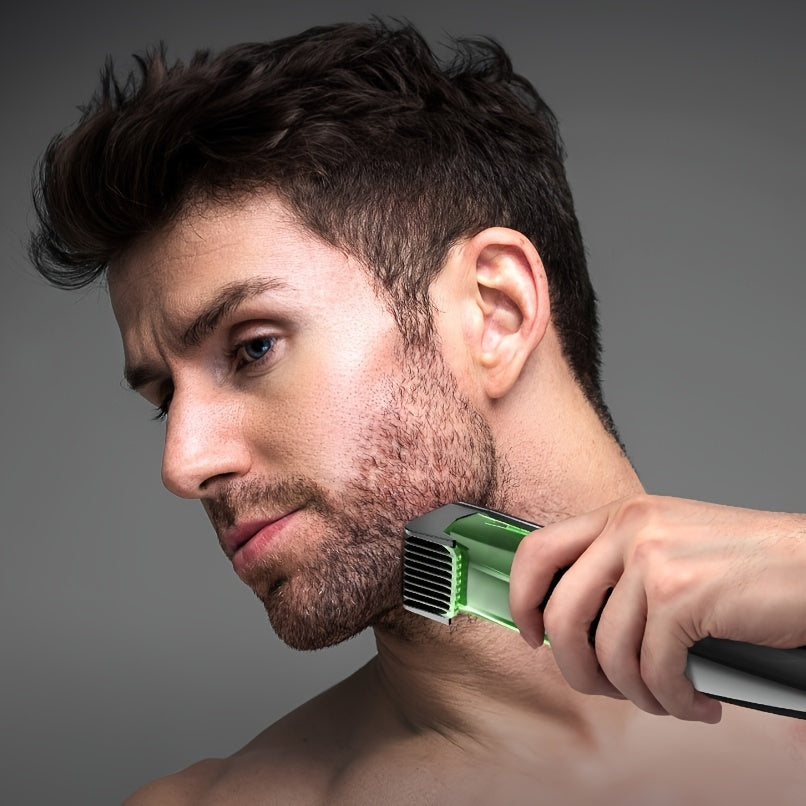 All-in-One Mens Grooming Kit - Precision Cordless Trimmer with Vacuum Cleaner - Ultimate Body & Beard Styling Tool for Men, Perfect Fathers Day Gift