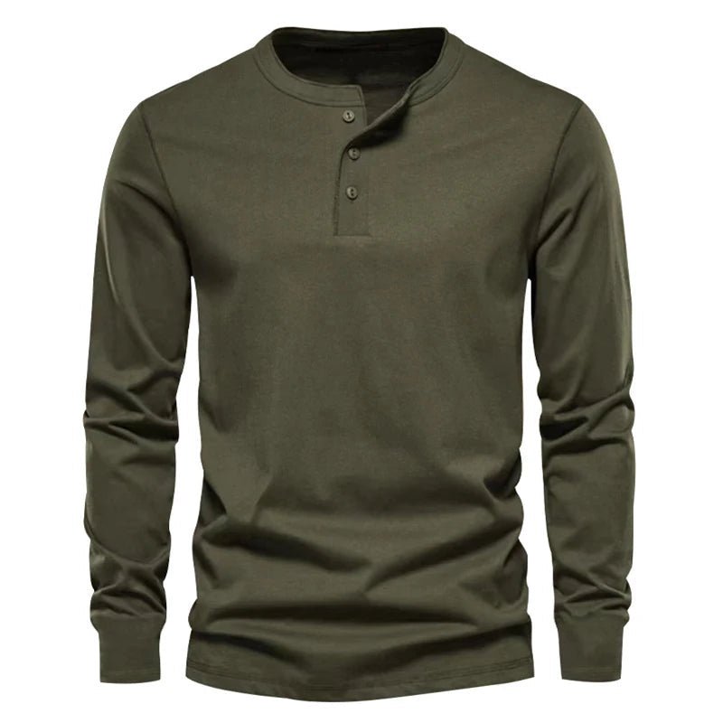 Julian's Menswear Army Green Men's Casual Long Sleeve Shirt: Breathable Poly-Cotton Blend, Slim-Fit, 6 Colors, Sizes M-3XL