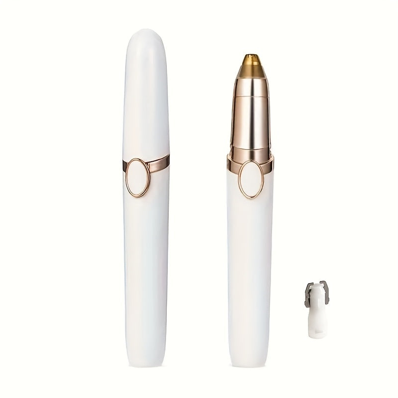 [Compact Nose Trimmer] Portable Compact Red Electric Nose Hair Trimmer | Rechargeable Lithium Battery, Stylish Golden Accents, Mini Design for Men's Grooming, USB Charging - Modern Nose Hair Trimmer, Grooming Essentials