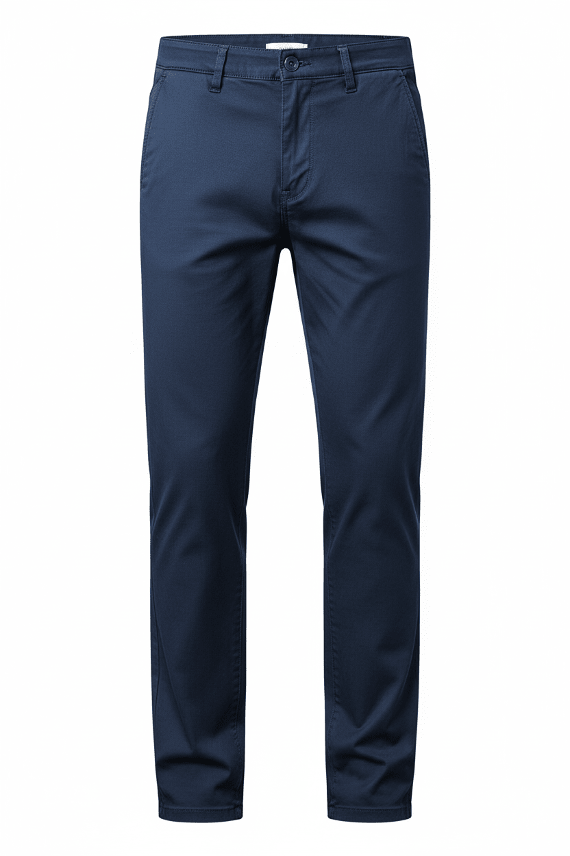 Julian's Menswear 28 Navy Versatile Men's Classic Stretch Chinos for Office, Weekend & Beyond