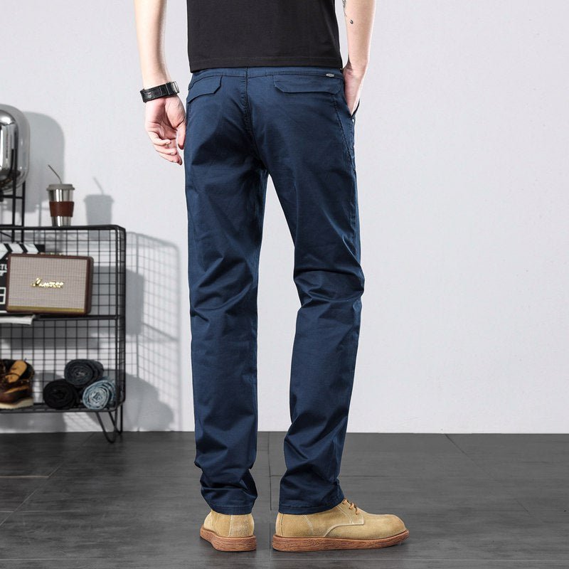 Julian's Menswear 28 Gray Versatile Men's Classic Stretch Chinos for Office, Weekend & Beyond