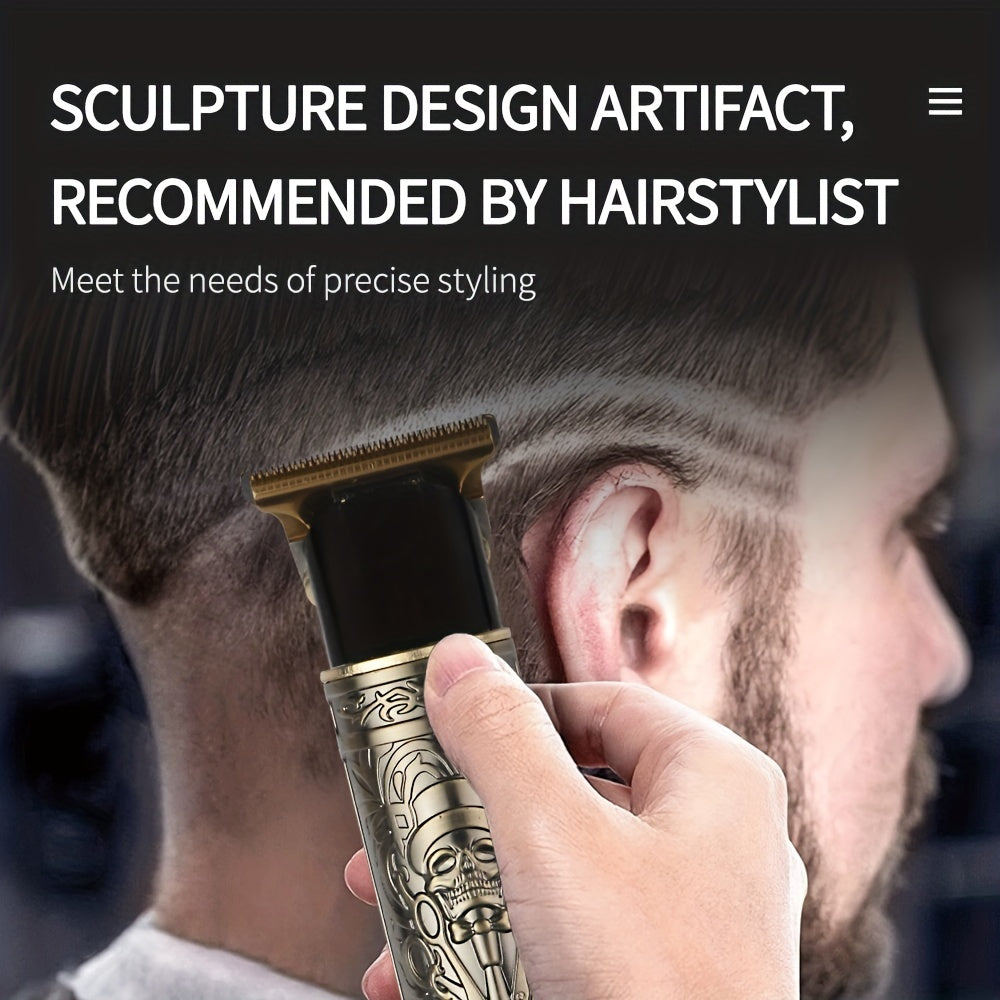 Cordless Rechargeable Men's Grooming Kit - Electric Beard Shaver, Body Hair Trimmer, Hair Clipper for Wet/Dry Use - Perfect Holiday Gift for Father's Day