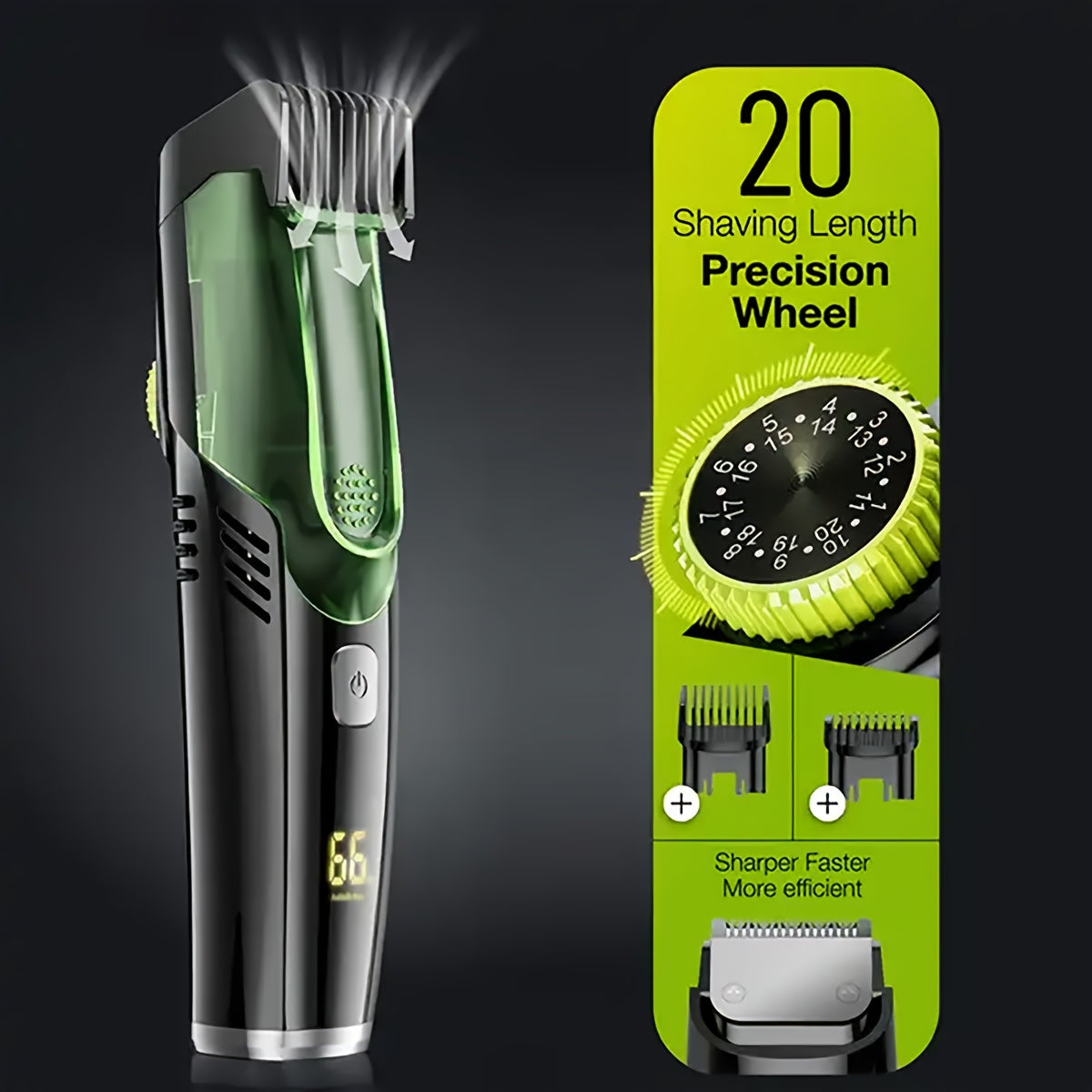 All-in-One Mens Grooming Kit - Precision Cordless Trimmer with Vacuum Cleaner - Ultimate Body & Beard Styling Tool for Men, Perfect Fathers Day Gift
