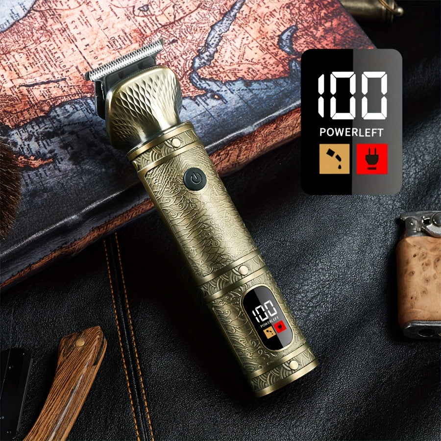 GERTZY 7-in-1 Men's Grooming Kit: Cordless Electric Razor for Trimming, Shaving & Styling - USB Rechargeable with Lithium Battery