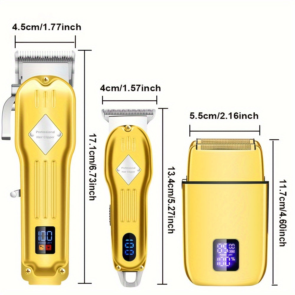 [Holiday Gift, Electric Razor Shaver] Men's Grooming Kit, Electric Razor Shaver - Beard Trimmer Hair Trimmer Shaving Kit, Foil Shaver Barber Clipper - Holiday Gifts For Him